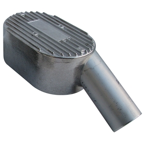 7618 Aluminum Pressure Cover - Left Side, 2" Inlet fits Low-Profile Applications (Porsche 356)
