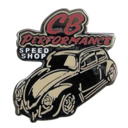 8009 Lapel Pin - CB Speed Shop (Red Letters)