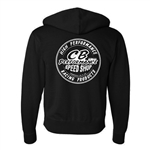 Round Logo Hoodie - Black (specify size)