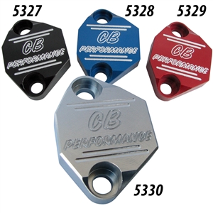 CB Billet Fuel Pump Block Off (specify color)