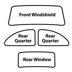 Cal-Look Window Rubber Kit - 4 piece kit (specify year)