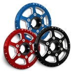 CMI 6 Spoke Billet Crank Pulley Kit (5.25" Diam.) - Specify Color