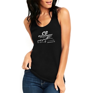 Black Ladies Racerback Tank Top - Karmann Ghia (specify size)