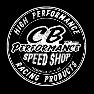 CB Speed Shop Round Logo T-Shirt - Black (specify size)
