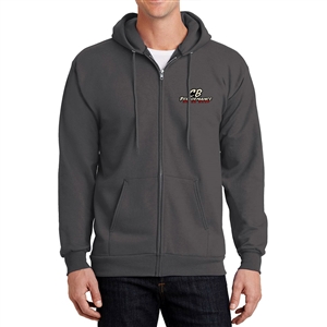 Split Window Bus Full-Zip Hoodie - Charcoal Grey (specify size)