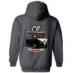 Split Window Bus Hoodie - Charcoal Grey (specify size)