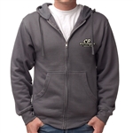 8144 CB Speed Shop Full-Zip Hoodie - Charcoal Grey (Small)