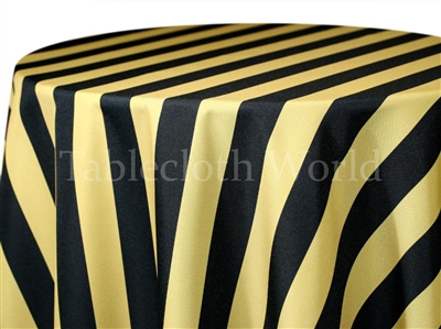 Awning Black Gold Custom Print Tablecloths