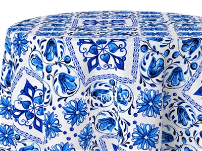 Blue Bows Custom Print Tablecloths