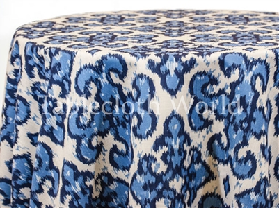 Caribbean Cross Blue Custom Print Tablecloths