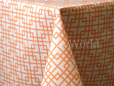 Circuit Orange Custom Print Tablecloths