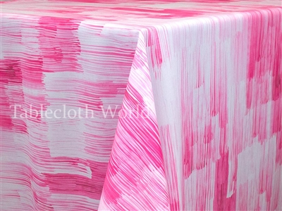 Etch Pink Custom Print Tablecloths