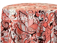 Fab Pattern Pink Custom Print Tablecloths