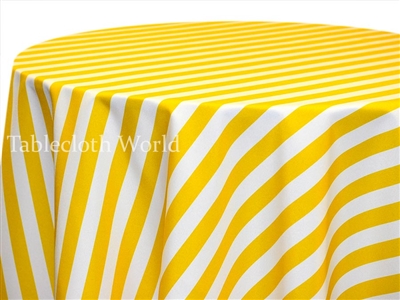 Lemon Flag Stripe Tablecloths