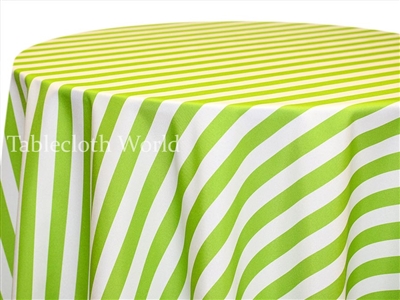 Lime Flag Stripe Tablecloths