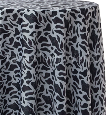 Gray Camo Custom Print Tablecloths