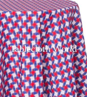 Plaid Knit Custom Print Tablecloths