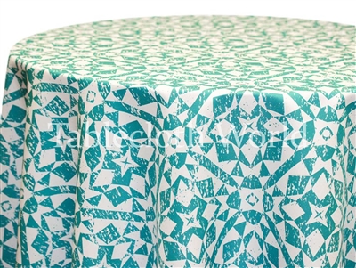 Quest Ocean Blue Custom Print Tablecloths