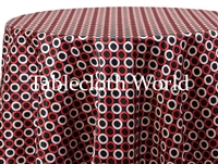 Roundels Cherry Custom Print Tablecloths