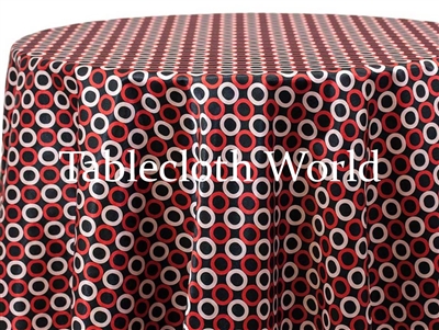 Roundels Cherry Custom Print Tablecloths