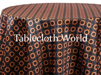 Roundels Copper Custom Print Tablecloths