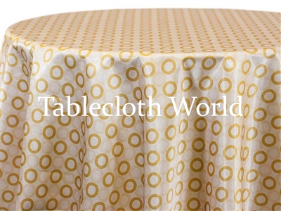 Roundels Gold Custom Print Tablecloths