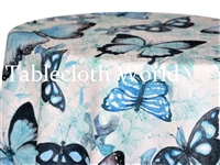 Big Blue Butterflies Print Tablecloths