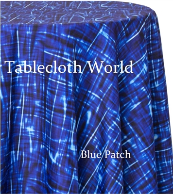 Blue Patch Custom Print Tablecloths