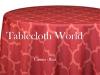 Cameo Rust Custom Print Tablecloths