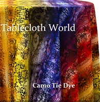 Camo Tie Dye Custom Print Pattern Tablecloths