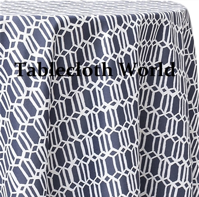Chain Mail Blue Custom Print Tablecloths