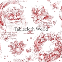 Christmas Toile Custom Print Tablecloths