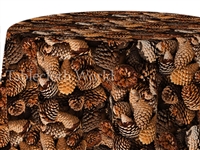 Conifer Cones Print Tablecloths