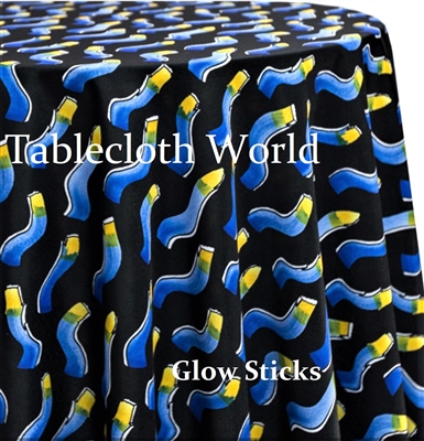 Glow Sticks Custom Print Tablecloths