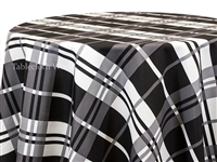 Jumbo Stripe Check Tablecloths