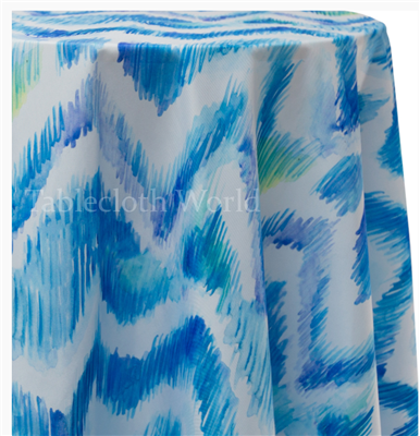 Kabur Abstract Blue Print Tablecloths