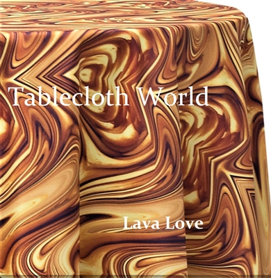Lava Love Custom Print Pattern Tablecloths