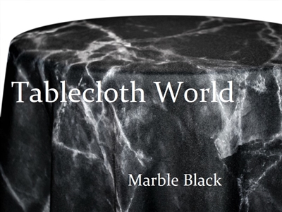 Marble Black Custom Print Tablecloths