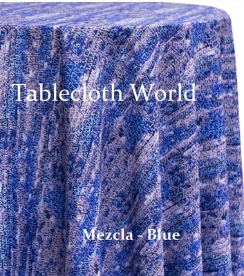 Mezcla Blue Custom Print Tablecloths