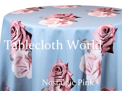 Nostalgic Pink Custom Print Pattern Tablecloths