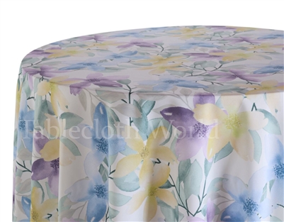 Pastel Garden Floral Tablecloths