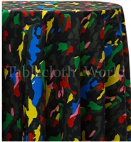Primary Camouflage Custom Print Tablecloth