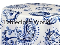 Provence Paisley  White Tablecloths