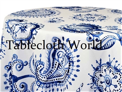 Provence Paisley  White Tablecloths