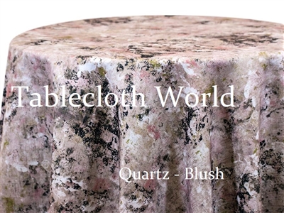 Quartz Blush Custom Print Tablecloths