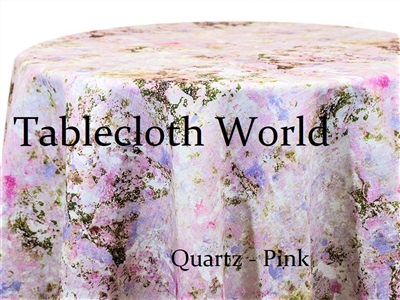 Quartz Pink Custom Print Tablecloths