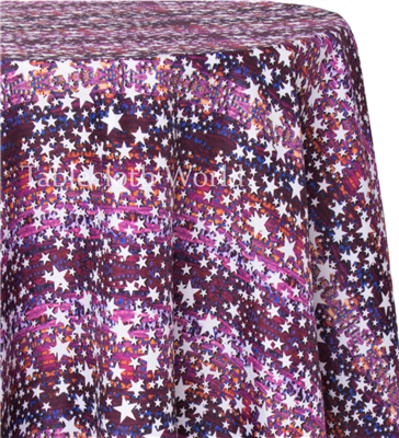 Raspberry Stars Print Tablecloths