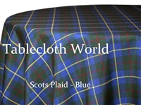 Scots Plaid Blue Tablecloths