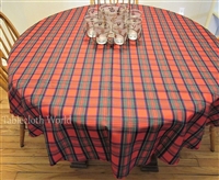 Tartan Red and Green Tablecloths