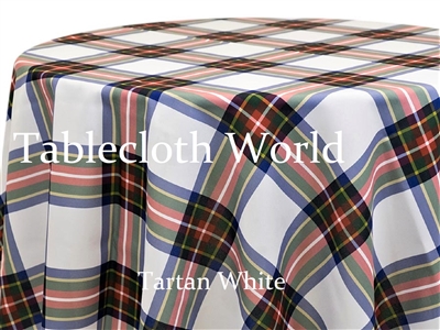 Tartan White Tablecloths